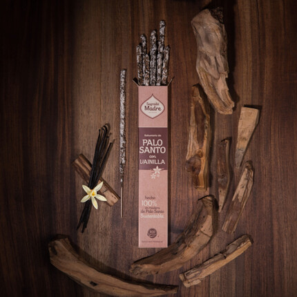 Incienso de Palo Santo Natural con vainilla | Artesanal y Hecho a Mano. San Martín de la Vega