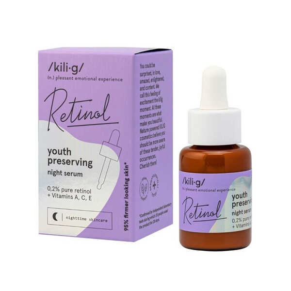 Serum facial noche con retinol